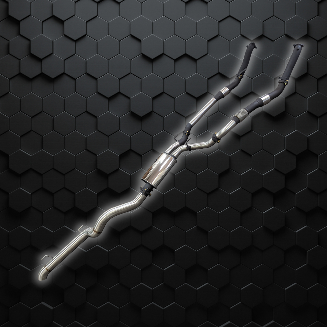 Manta Exhaust | VDJ 200 Series 3" Dual with Cat & Muffler, 4" Exit