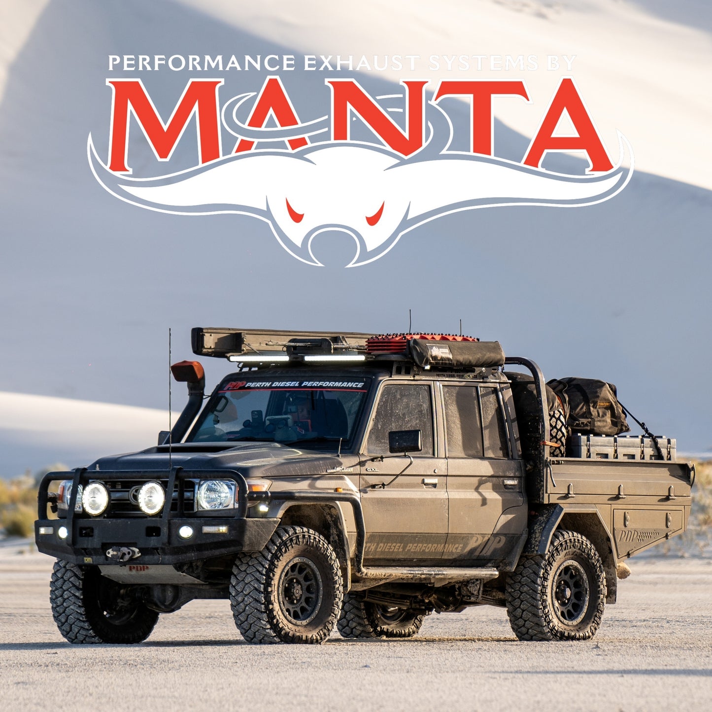 70 Series 4 inch Exhaust | V/8 vdj | Manta | DPF Back system | 4"Stainless | SSMKTY0191