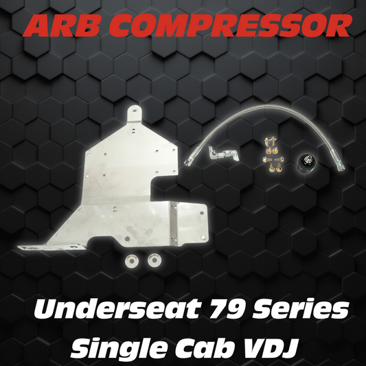 70 Series | PDP Compressor Bracket kit  | Single Cab |  DIY | Passenger side