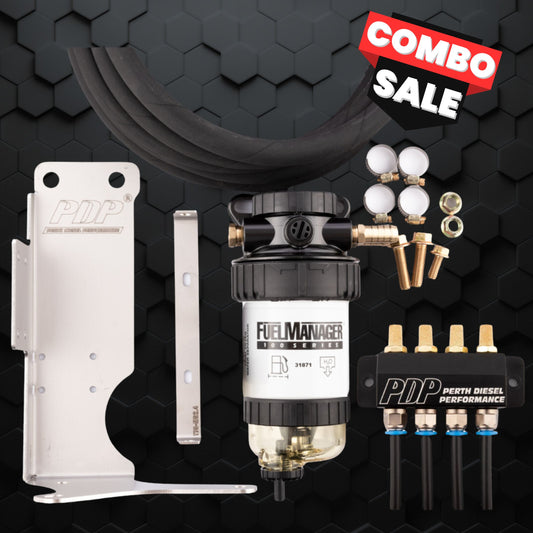 70 Series Combo | PDP Pre-Fuel Filtration 5 micron & Diff Breather kit | V8 engine