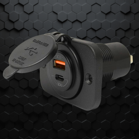 PDP Electrical| DC USB-C| QC3.0/4 AMP| FLUSH MOUNT 12/24V