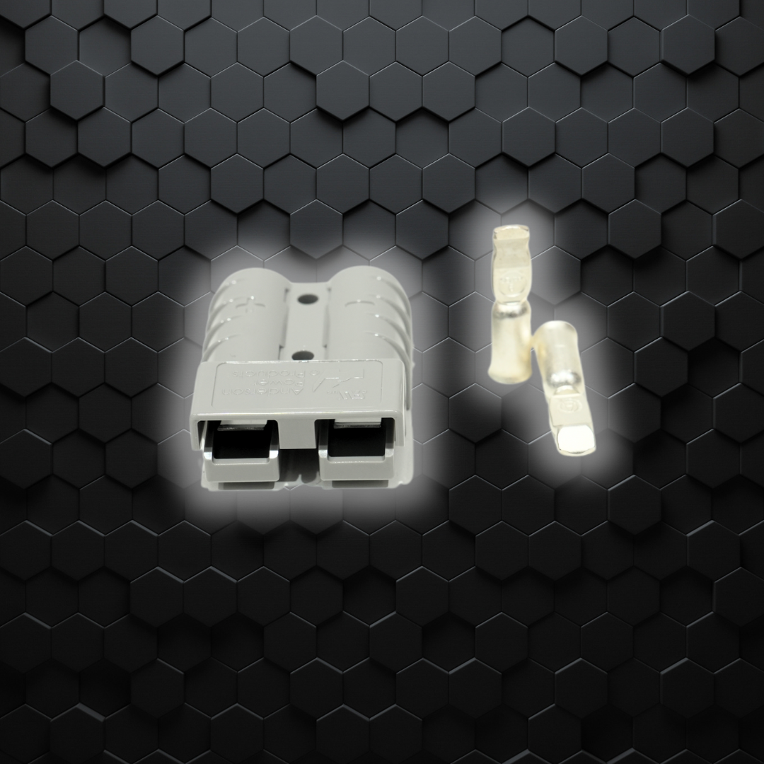 Anderson 50Amp connector with lugs | GREY
