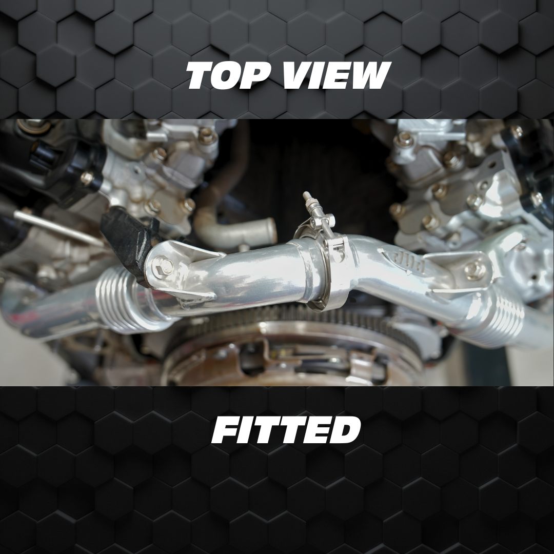 70 series | PDP Cross Over Pipe kit | Ceramic Coated | VDJ | V8 engine