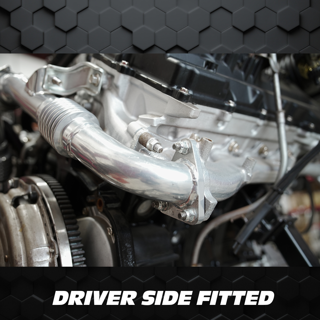 70 series | PDP Cross Over Pipe kit | Ceramic Coated | VDJ | V8 engine