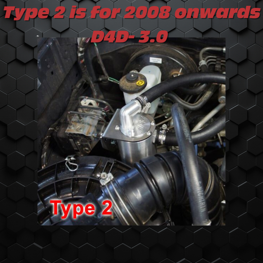 Hilux N70  HPD | Billet Aluminium Catch Can | Hilux D4D 2008 + 3.0 | TYPE 2