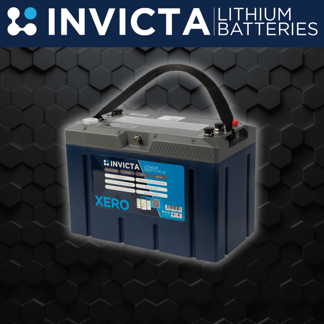 Invicta Xero 12V 100ah| SNLX12V100BT|  LiFePO4 Battery (Bluetooth)