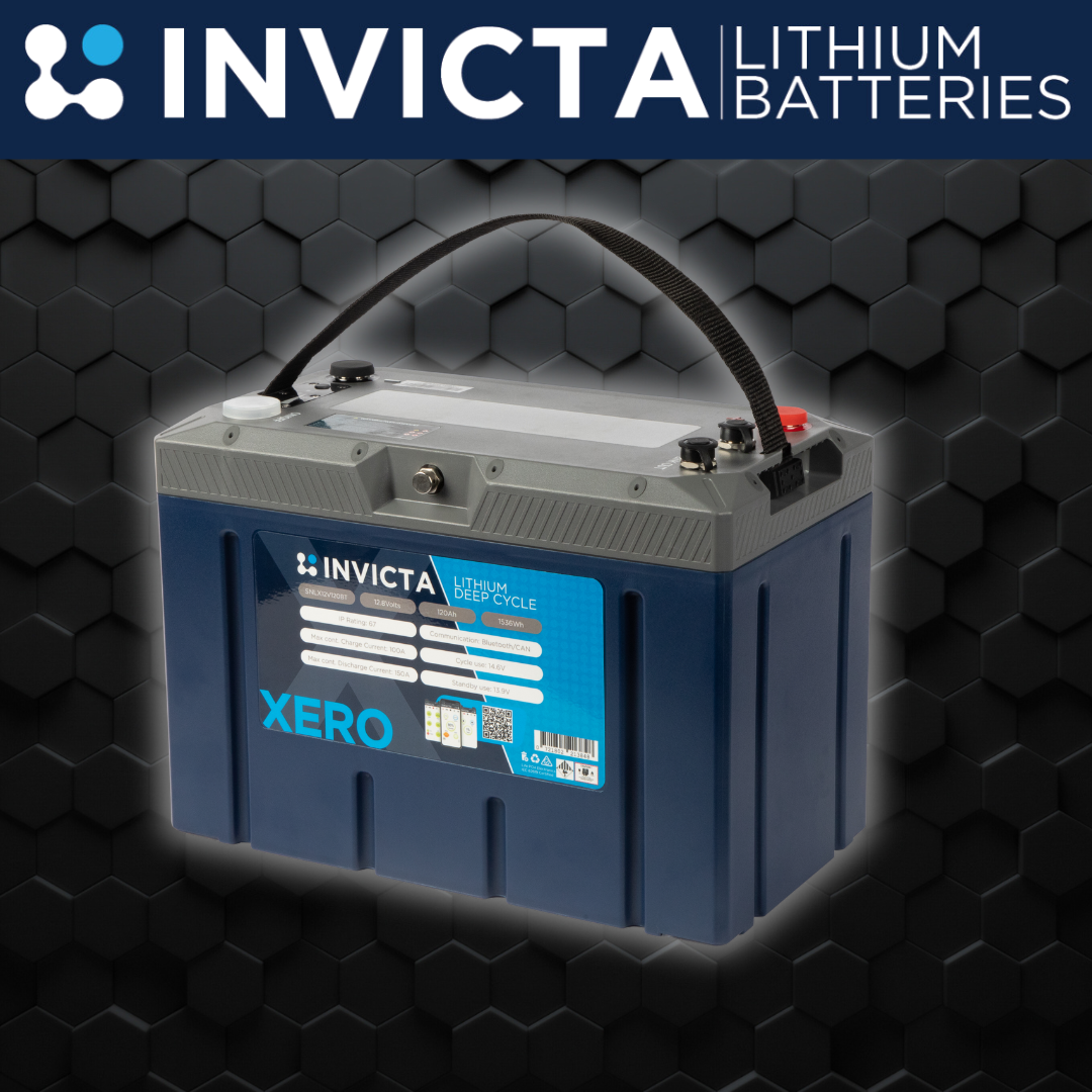 Invicta Xero 12V 120ah|SNLX12V120BT | LiFePO4 Battery (Bluetooth)