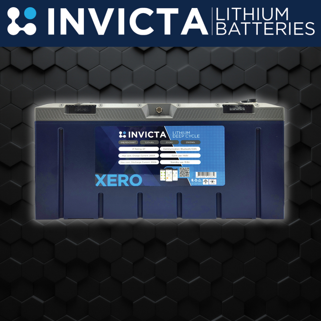 Invicta Xero 12V 200ah | SNLX12V200BT| LiFePO4 Battery (Bluetooth)