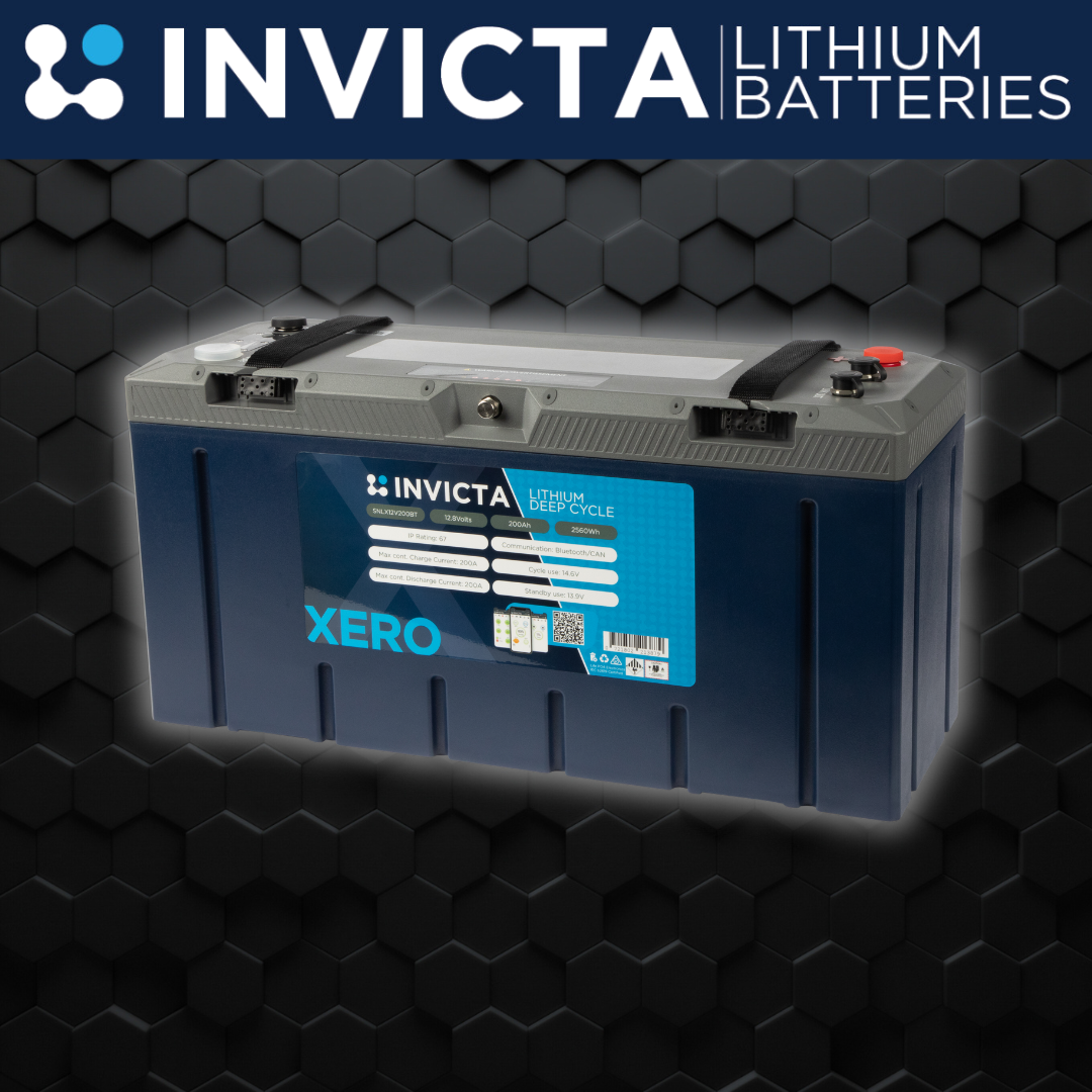 Invicta Xero 12V 200ah | SNLX12V200BT| LiFePO4 Battery (Bluetooth)
