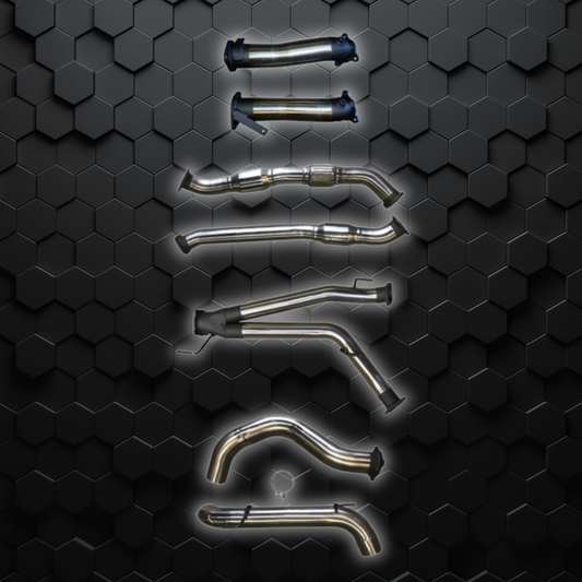 Manta Exhaust 200 Series | V8 engine  3" Dual With Cat, NO Muffler, 4" Exit | SSMKTY0054