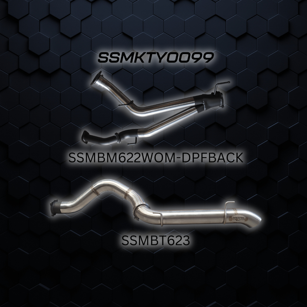 200 series Exhaust V8 Manta Exhaust | VDJ 200 Series | 3" DPF Back to 4" Tailpipe| SSMKTY0099