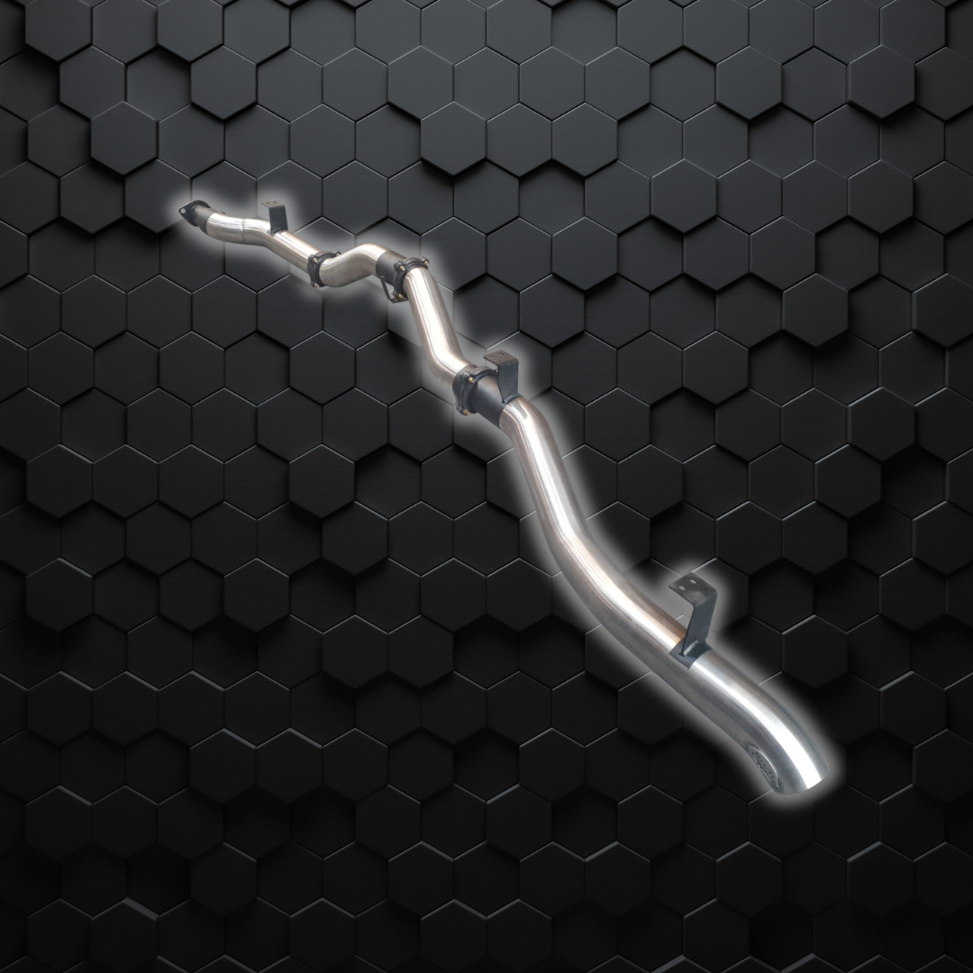 70 Series Exhaust Manta | V/8 engine 4" DPF Back Stainless Exhaust | SSMKTY0191