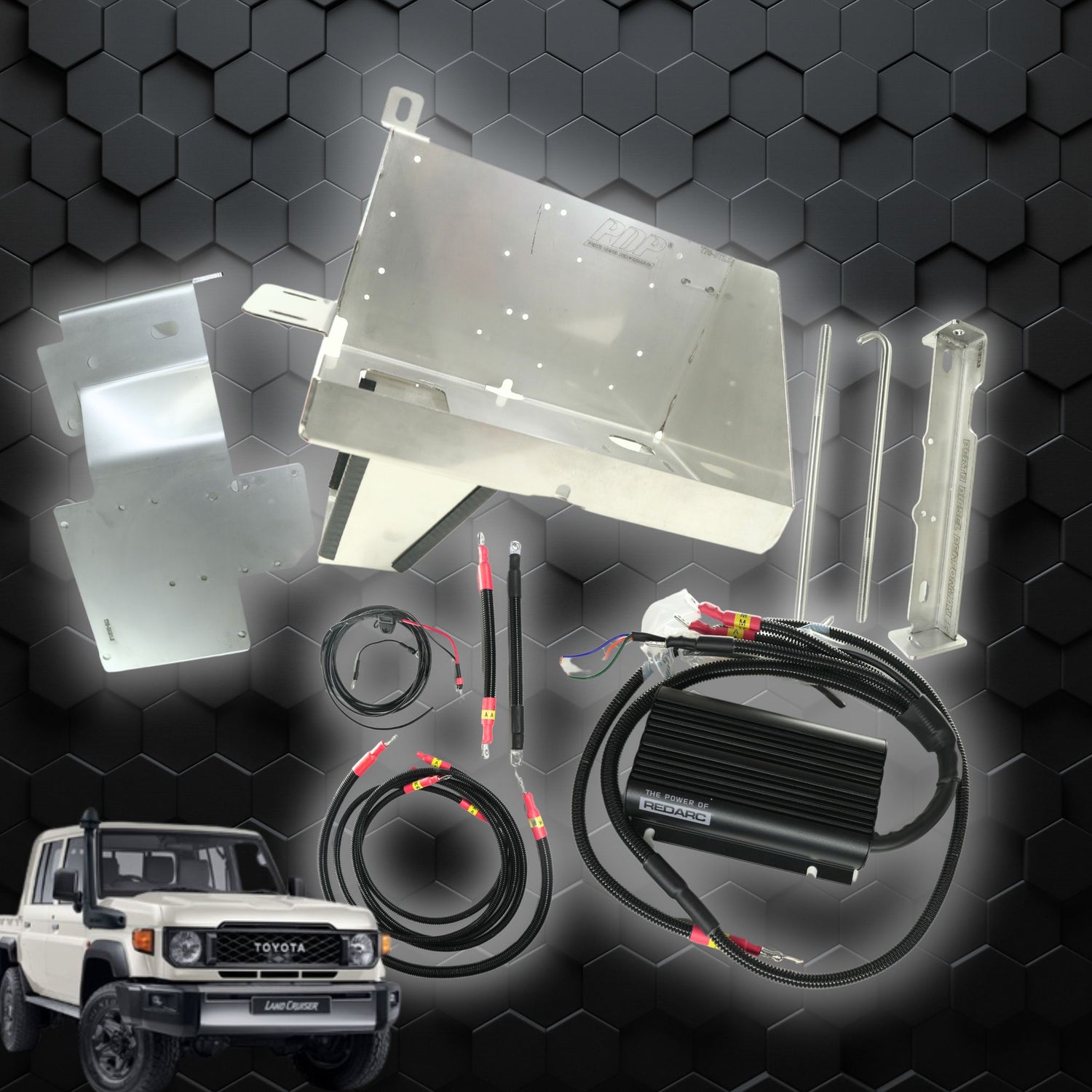 70 series | PDP Dual Battery kit with True -'Jump Start ' | Facelift Y2024 Onwards | V8 engine | DIY |