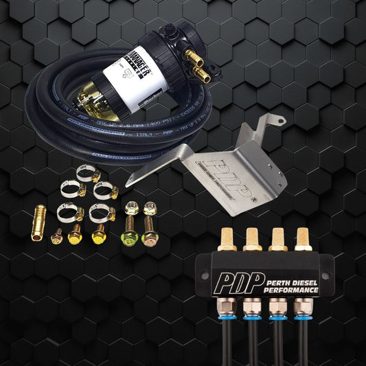 70 Series Combo | PDP Pre- Fuel Filtration 5 micron & Diff Breathers Kit |2.8ltr 4 Cyl