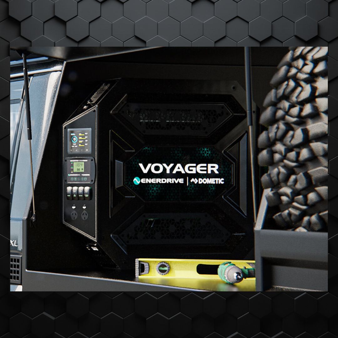 Enerdrive | Voyager System | Left 3000w/100A | Inverter-Charger 40DC inc Simarine SCQ50 |  K-V3L01