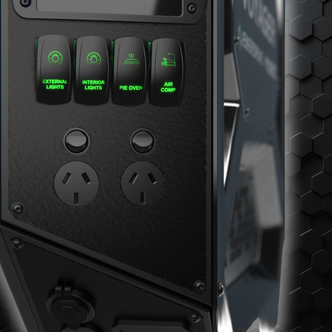 Enerdrive | Voyager System | Left 3000w/100A | Inverter-Charger 40DC inc Simarine SCQ50 |  K-V3L01