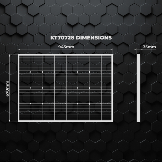 KT Solar | 120 Watt | Solar Panel | KT70728