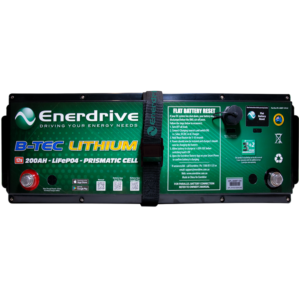 Enerdrive | B-TEC 200AH 12V | G2 LIFEPO4