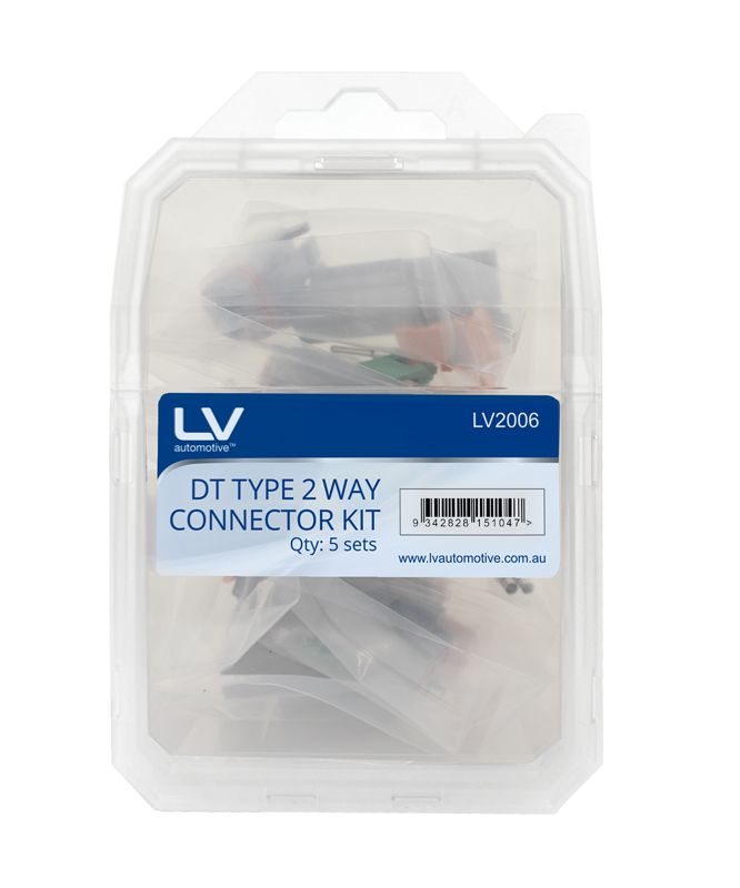 DT TYPE 2 WAY CONNECTOR KIT | 5x Connectors | Deutsch plug male and female