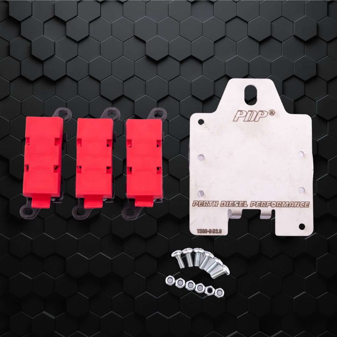 Midi Fuse plate Kit with 3 red top | 200 Series Front