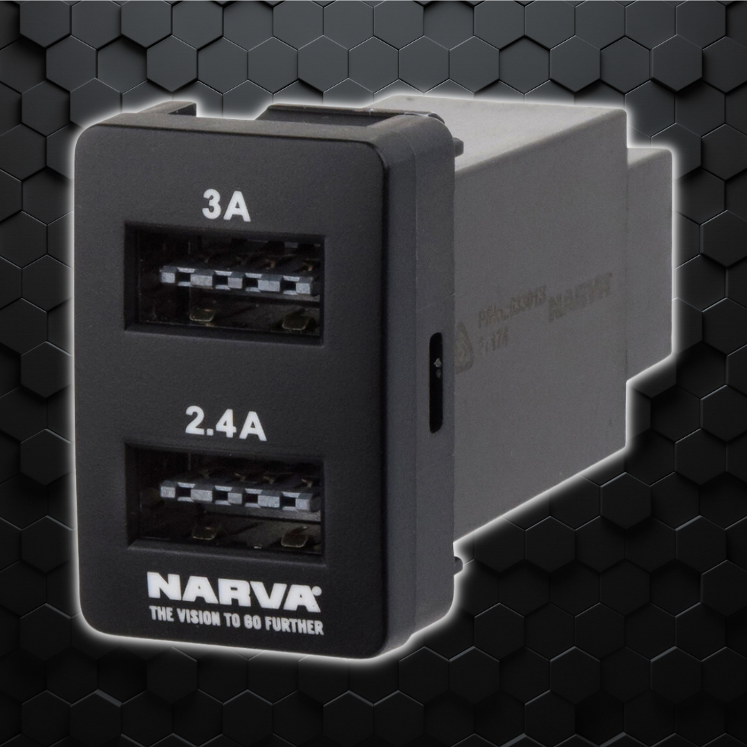 Narva | USB C & USB A | 200 series | hilux N70 | prado 150 series | 63305bl