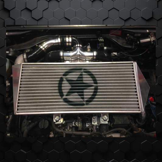 70 series | Cross Country Larger Intercooler with Dual fans kit | V8 engine