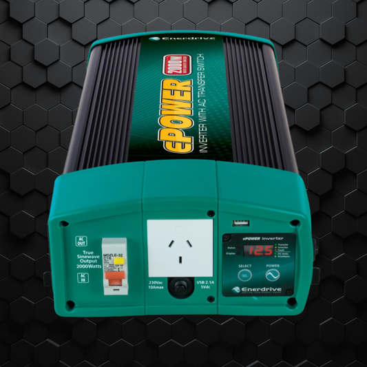 Enerdrive | ePOWER 2000W | 12V Pure Sine Wave Inverter | en1120s-x