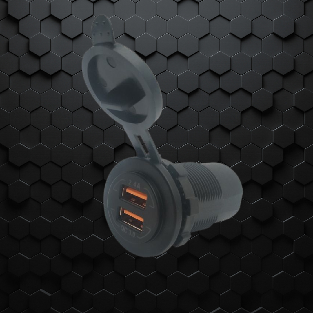 PDP Electrical | Twin USB QC3.0/2.4Amp | Flush Mount