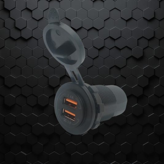 PDP Electrical | Twin USB QC3.0/2.4Amp | Flush Mount