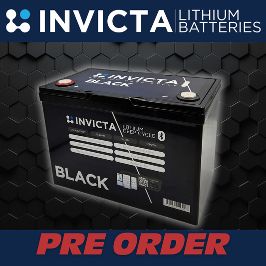 Invicta Black | 12V 100 AH | Lithium battery | with Bluetooth | SNLB12V100BT