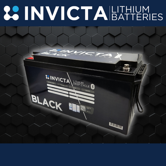 Invicta Black | 12V 200AH Lithium battery | with Bluetooth | SNLB12V200BT