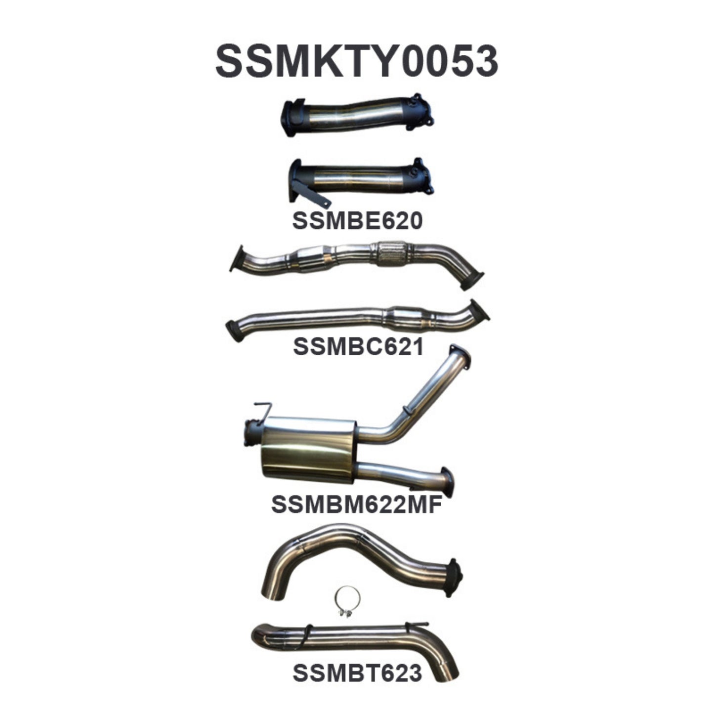 Manta Exhaust | VDJ 200 Series 3" Dual with Cat & Muffler, 4" Exit