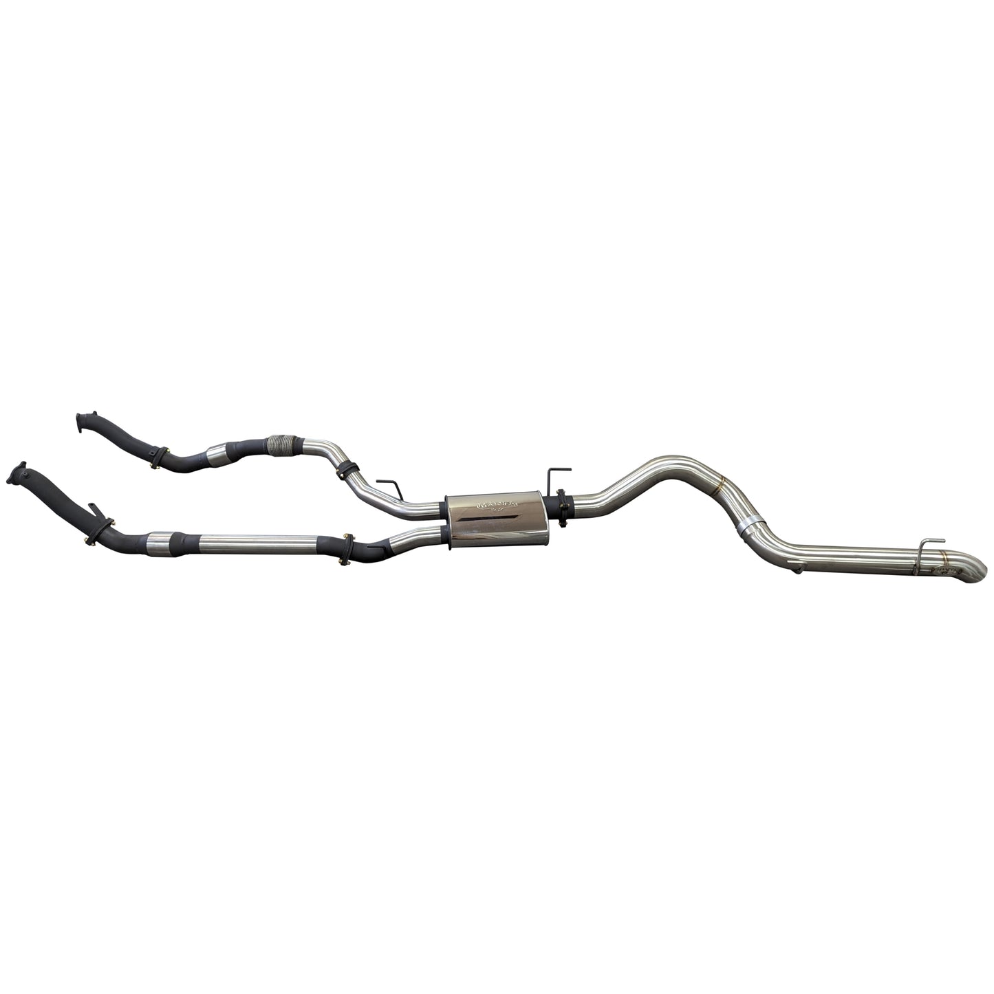 Manta Exhaust | VDJ 200 Series 3" Dual with Cat & Muffler, 4" Exit