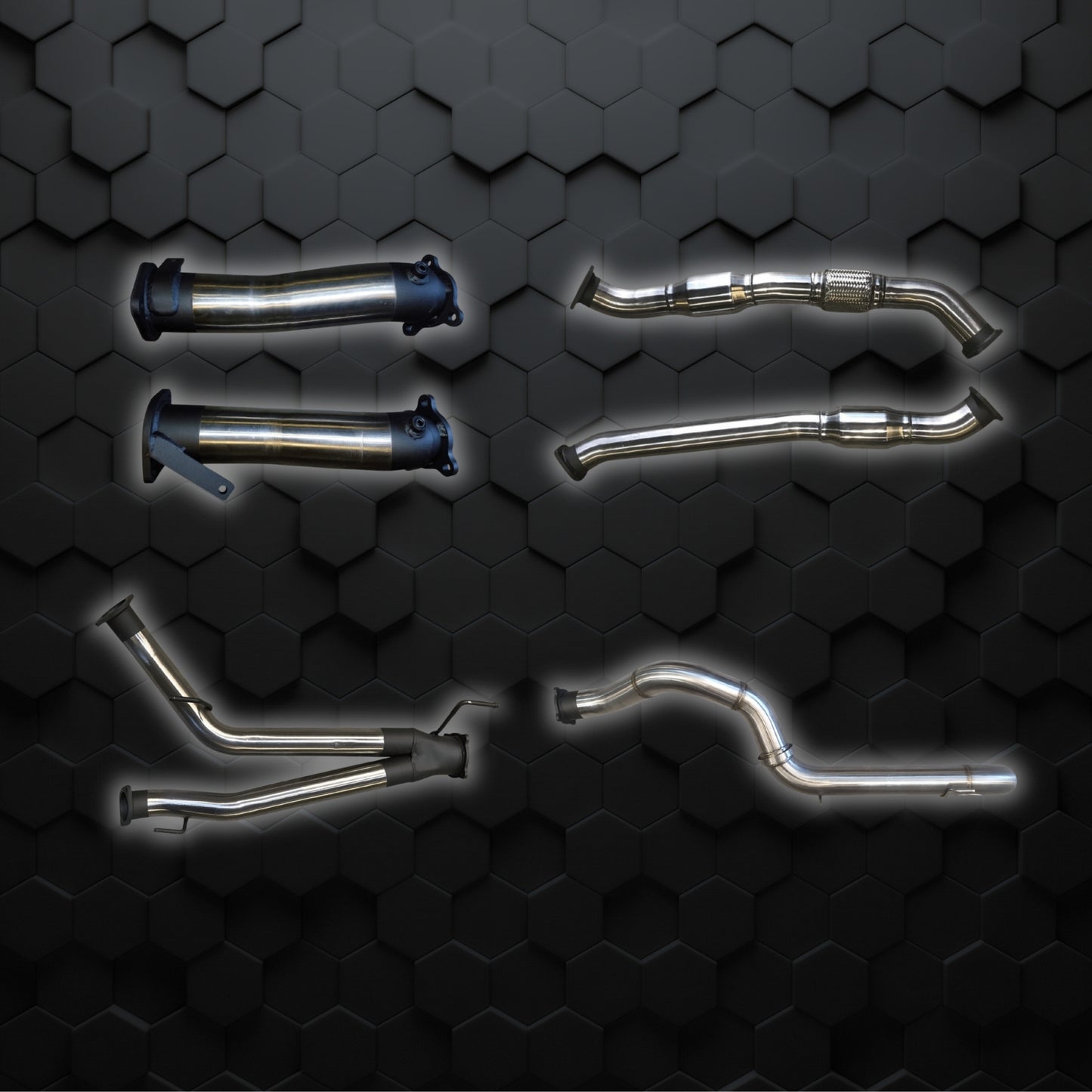 Manta Exhaust 200 Series | V8 engine  3" Dual With Cat, NO Muffler, 4" Exit | SSMKTY0054