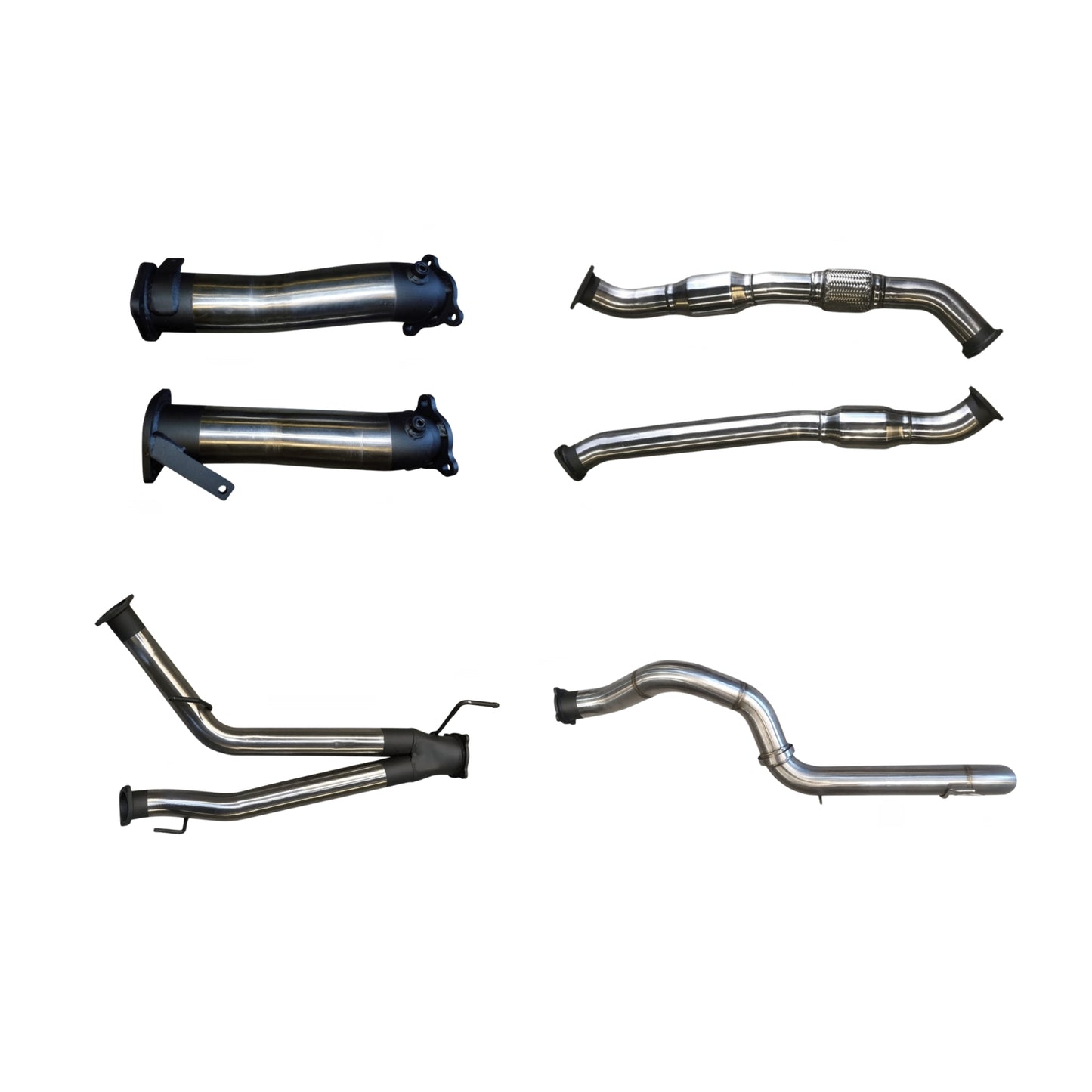 Manta Exhaust 200 Series | V8 engine  3" Dual With Cat, NO Muffler, 4" Exit | SSMKTY0054