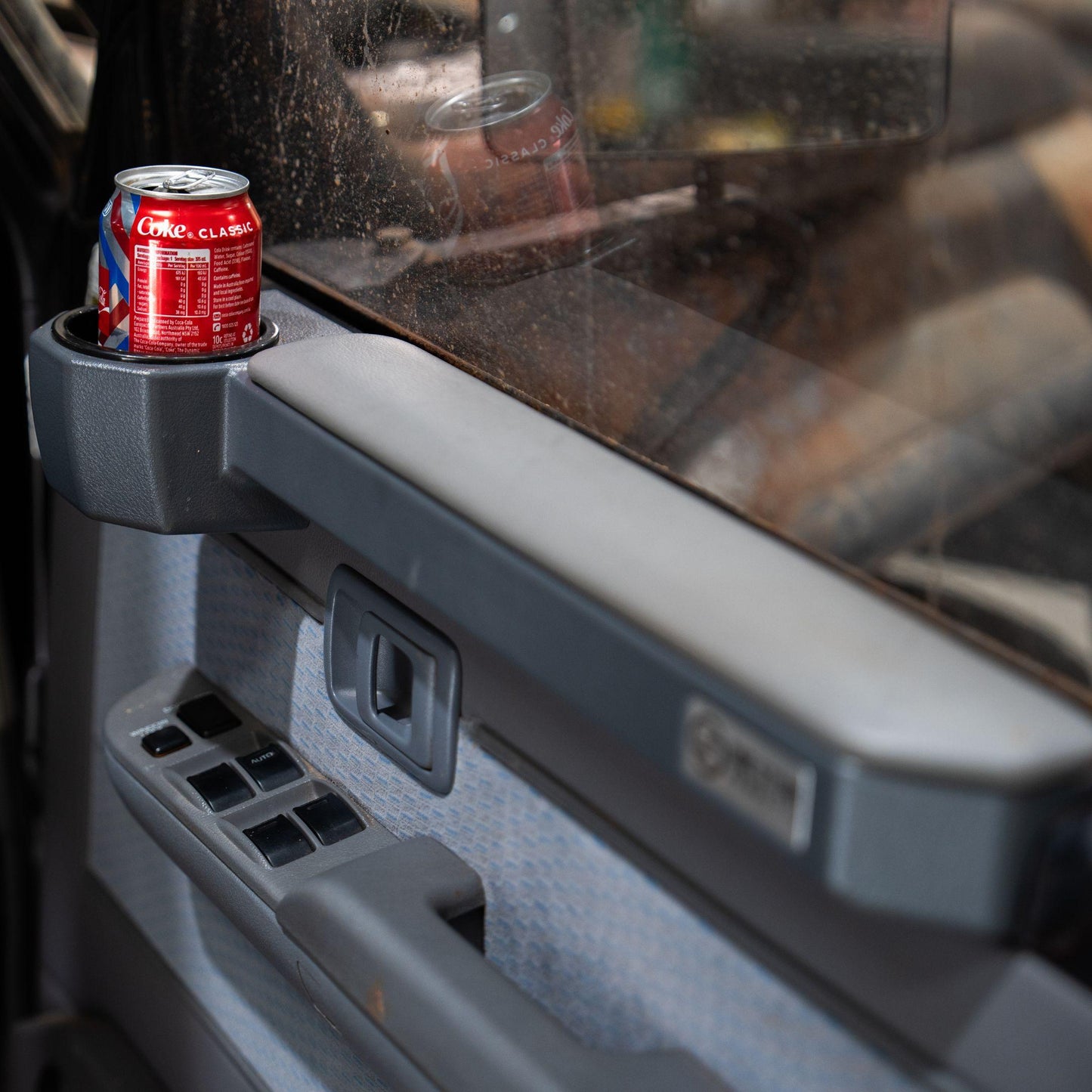One Stone Armrest | Grey Front Set Pair | 70 Series Landcruiser