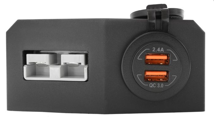 PDP Electrical | 50A Anderson | Twin USB Socket | Surface Mount