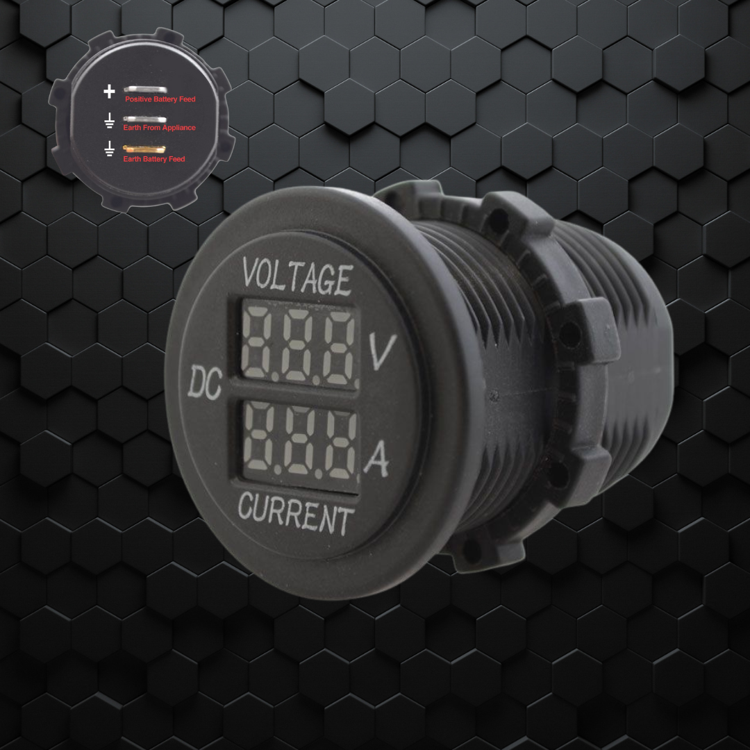 PDP Electrical | Voltage/Amperage meter | Flush Mount